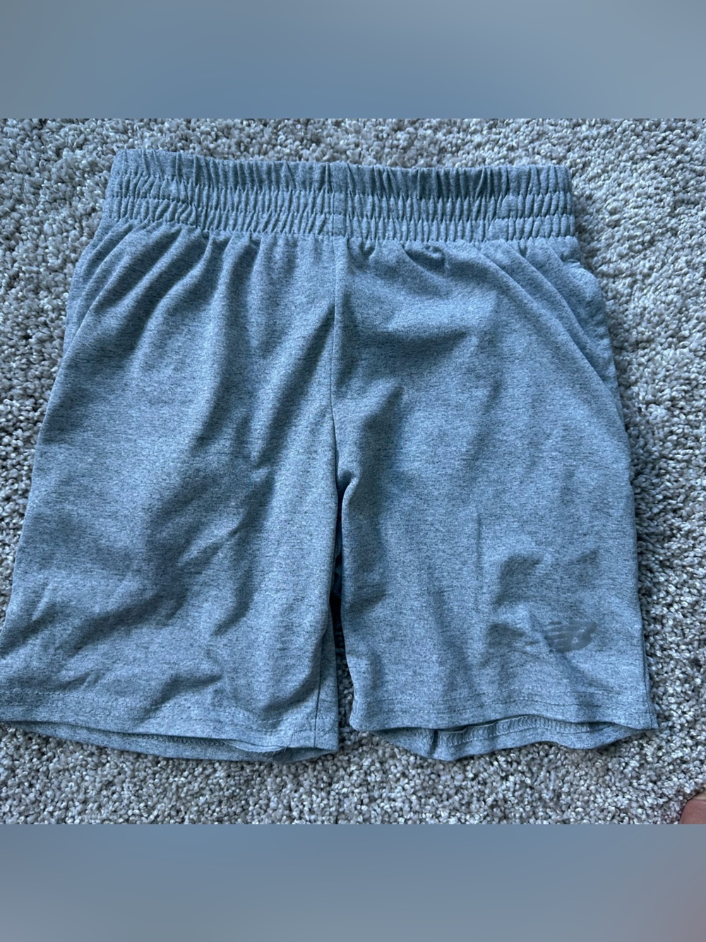 New Balance Gray Kids Pull-On Sweatshorts